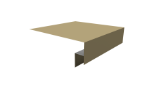 Планка околооконная сложная Блок-Хаус новый 250х50х27 Grand Line 0,4 ПЭ с пленкой RAL 1014 слоновая кость (2м)