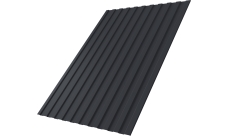 Профнастил С8A в01 Grand Line 0,5 Сатин матовый RAL 7024 мокрый асфальт