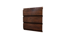 Софит металлический Grand Line полная перфорация 0,45 Print-Double Premium с пленкой Cherry Wood Dark F