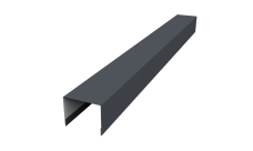 Крышка жалюзи Palermo 0,45 PE RAL 7024 мокрый асфальт (2,5м)