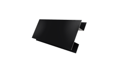 Планка H-образная стыковочная сложная 0,45 PE с пленкой RAL 9005 черный (2м)