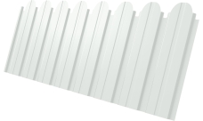 Профнастил C10B фигурный Grand Line 0,4 PE RAL 9003 сигнальный белый