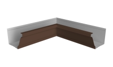 Угол желоба внутренний Vortex Lite Matt 130мм NEW RAL 8017 шоколад