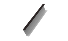 Декоративная накладка на столб универсальная 80х80 для забора жалюзи Grand Line 0,5 PurLite Matt RAL 9005 черный (2м)