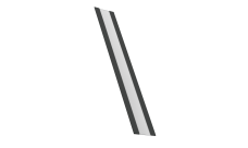Крепежная планка для забора жалюзи Milan, Milan Slim, Tokyo Grand Line 0,5 Drap TX RAL 7016 антрацитово-серый (2м)