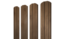 Штакетник Twin фигурный Grand Line 0,45 Print Premium Pine Wood Fresh