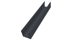 Стойка для забора жалюзи Milan Slim Grand Line 0,45 Drap-double TX RAL 7024 мокрый асфальт (1,8м)