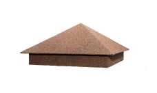 Колпак на столб 390х390мм 0,45 Базальт Какао