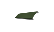 Ламель обратная 100 забора жалюзи Texas Grand Line 0,5 Satin Matt TX RAL 6020 хромовая зелень