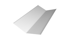 Планка ендовы нижней 300х300 0,45 PE lite с пленкой RAL 9003 сигнальный белый (3м)