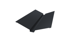 Планка ендовы верхней 115х30х115 Grand Line 0,45 Drap TwinColor RAL 7024 мокрый асфальт (2м)