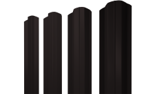 Штакетник М-образный B фигурный 0,45 PE-Double RAL 9005 черный