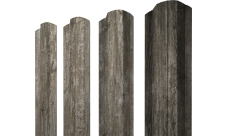 Штакетник М-образный B фигурный Grand Line 0,45 Print Elite Nordic Wood TwinColor