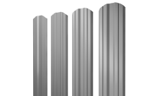 Штакетник Twin фигурный 0,45 PE RAL 7004 сигнальный серый