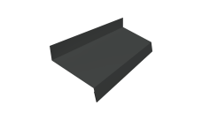 Отлив простой 70 Grand Line 0,5 PurPro Matt 275 RAL 7016 антрацитово-серый (2м)