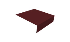 Планка околооконная простая 200х75 0,45 Drap TX RAL 3005 красное вино (2м)