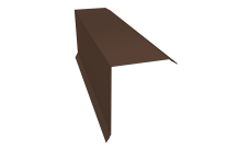 Планка торцевая 150х100 0,45 Drap-double TX RAL 8017 шоколад (2м)