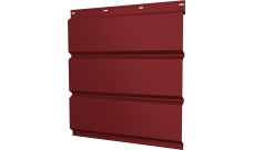 Софит металлический Классик v01 Grand Line без перфорации 0,5 Satin с пленкой RAL 3011 коричнево-красный