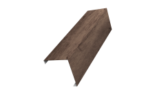 Декоративная накладка на столб универсальная угловая 62х55 для забора жалюзи 0,45 Print Premium Almond Wood Fresh (2м)