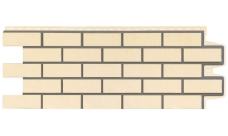 Фасадная панель Grand Line Состаренный кирпич Design бежевый со швом RAL 7006