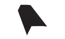 Планка карнизная 100х65 0,45 PE-Double с пленкой RAL 9005 черный (2м)