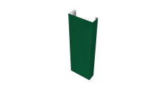 Полустолб для С20 0,5 Satin с пленкой RAL 6005 зеленый мох (L1,8)