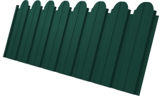 Профнастил C10B фигурный Grand Line 0,5 Сатин RAL 6005 зеленый мох