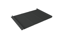 Кликфальц Line Grand Line 0,5 Satin Matt TX с пленкой на замках RAL 7016 антрацитово-серый