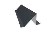 Планка снегозадержания малая 0,5 PurLite Matt RAL 7024 мокрый асфальт (2м)