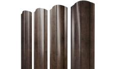 Штакетник Круглый фигурный Grand Line 0,45 Print Elite Antique Wood TwinColor