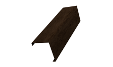 Декоративная накладка на столб универсальная угловая 80х80 для забора жалюзи Grand Line 0,45 Print-double Elite Antique Wood (1,8м)