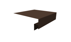 Планка околооконная сложная 250х50х12 (j-фаска) 0,45 Drap-double TX RAL 8017 шоколад (2м)