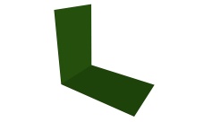 Планка снегозадержания усиливающая Grand Line 0,45 PE с пленкой RAL 6002 лиственно-зеленый (2м)