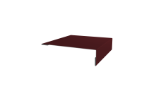 Планка мансардная 0,5 Satin Matt RAL 3005 красное вино (2м)