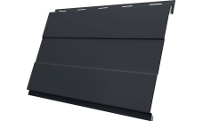 Вертикаль проф Grand Line 0,45 ПЭ с пленкой RAL 7024 мокрый асфальт