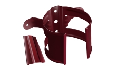 Кронштейн трубы на дерево Grand Line ПУ 90мм RAL 3005 красное вино