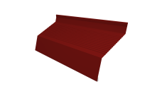 Ламель забора жалюзи Milan new gofr 0,45 PE с пленкой RAL 3011 коричнево-красный