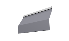 Ламель забора жалюзи Milan Slim 0,45 Drap TX RAL 7004 сигнальный серый