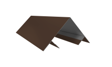 Планка угла внешнего составная верхняя 0,45 Drap TR RAL 8017 шоколад (3м)