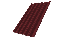 Профнастил НС35R 0,5 Satin RAL 3005 красное вино