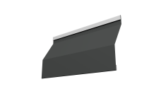 Ламель забора жалюзи Milan Slim Grand Line 0,45 Drap TX RAL 7016 антрацитово-серый