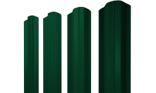 Штакетник М-образный B фигурный Grand Line 0,45 Drap TX RAL 6005 зеленый мох