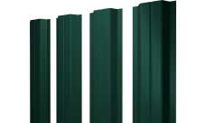 Штакетник П-образный A с прямым резом Grand Line 0,5 Satin RAL 6005 зеленый мох