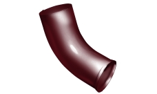 Колено стока Grand Line ПУ 90мм RAL 3005 красное вино