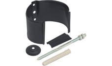 Кронштейн трубы на кирпич GL PU Matt 90 мм RAL 7024 мокрый асфальт