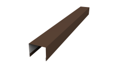 Крышка для забора жалюзи Palermo Grand Line 0,45 PE RAL 8017 шоколад (2,5м)