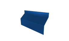 Ламель забора жалюзи Milan Slim стартовая/финишная для калиток и ворот Grand Line 0,5 Satin RAL 5005 сигнальный синий