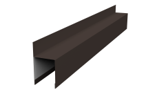 Планка опорная составная внешняя для забора жалюзи Palermo Grand Line 0,5 Atlas X RR 32 темно-коричневый (2м)