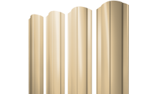 Штакетник Круглый фигурный 0,45 PE lite RAL 1014 слоновая кость