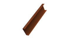 Декоративная накладка на столб универсальная 62х55 для забора жалюзи 0,45 Print Elite Rowan TwinColor (3м)